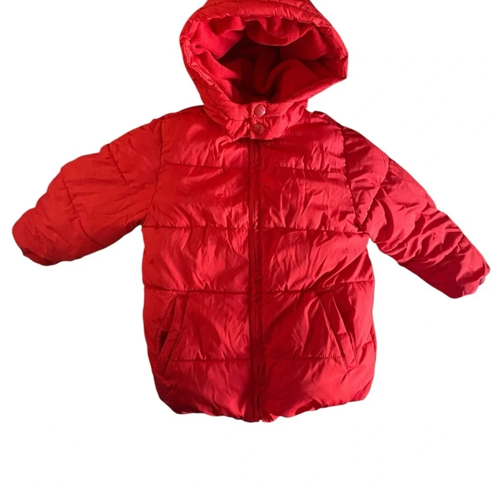 Gap Kids Red convertible Hooded Puffer Jacket boy & girls
